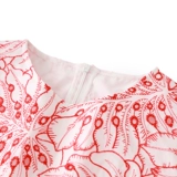 Летнее модное платье, европейский стиль, с вышивкой, по фигуре, в западном стиле, изысканный стиль