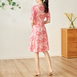 Летнее модное платье, европейский стиль, с вышивкой, по фигуре, в западном стиле, изысканный стиль