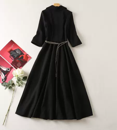 Осеннее платье, приталенный элитный корсет, французский стиль