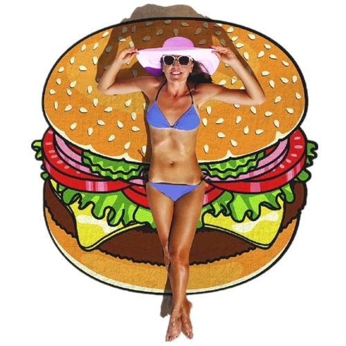 Пляжный большой дорожный пончик для путешествий, сверхлегкое быстросохнущее пляжное банное полотенце для плавания