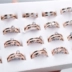 Nhẫn ngón tay nữ bằng thép 18K bằng titan không phai màu Nhật Bản và Hàn Quốc tăng vàng mạng lưới đỏ thời trang La Mã cá tính nữ