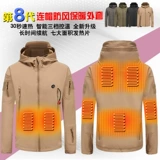 Зимняя удерживающая тепло альпинистская лыжная куртка, увеличенная толщина