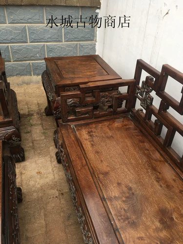 Antiques Ming и Qing Furniture Шесть шесть наборов в династии позднего Цин, полная призрачных лиц