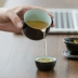 Cốc nhanh sáng tạo gốm đen Mini One Pot Hai ly Trà du lịch di động Bộ tách trà Chảy trà Kung Fu - Trà sứ ấm trà Trà sứ