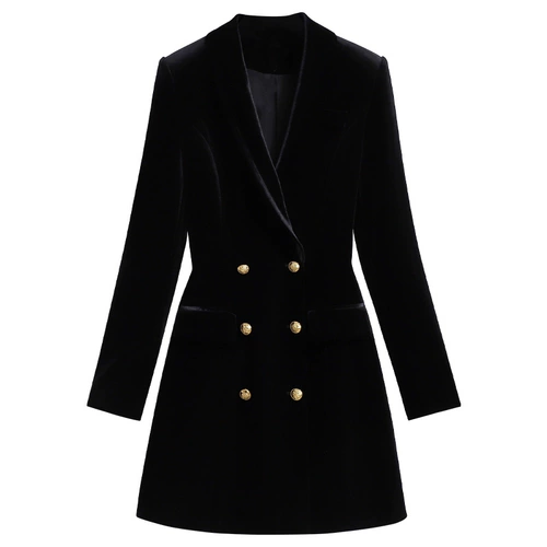 Элитный бархатный костюм, весеннее платье, черная юбка, подходит для подростков