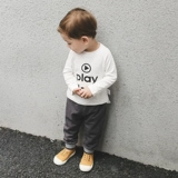 Детские повседневные брюки, осенние штаны для мальчиков для выхода на улицу, в западном стиле