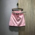 Hồng Kông phong cách macaron gradient váy denim nữ 2021 mùa hè mới eo cao rộng rãi A-line váy hông - Váy