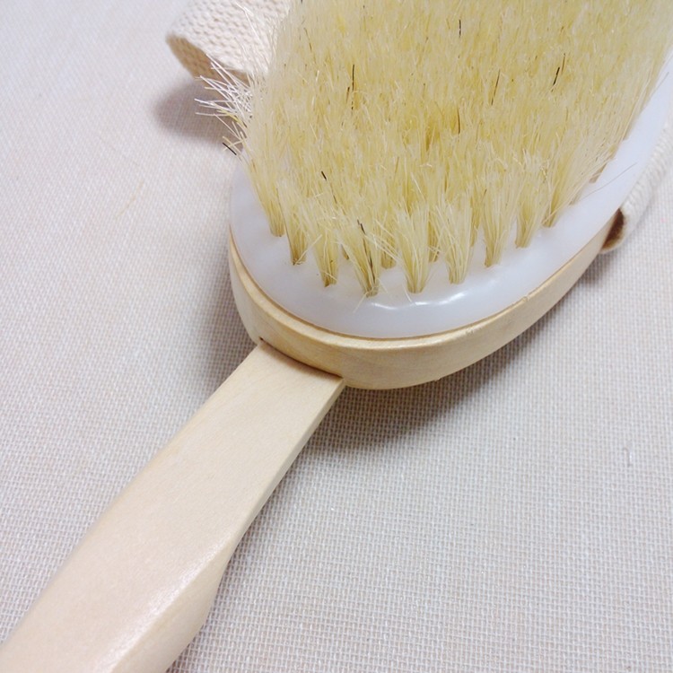 优质浴刷猪鬃浴刷长柄猪鬃浴刷可拆卸开搓背刷spa浴搓澡搓背浴刷