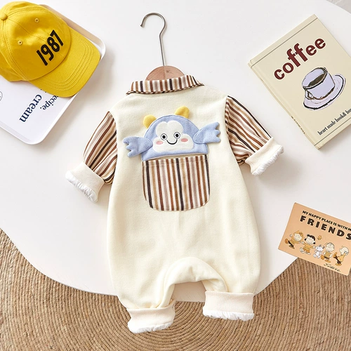 Осенний детский хлопковый лонгслив подходит для мужчин и женщин для девочек для выхода на улицу для новорожденных, куртка, боди