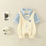 Детский милый комплект для выхода на улицу для новорожденных, осенний, популярно в интернете