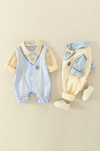 Детский милый комплект для выхода на улицу для новорожденных, осенний, популярно в интернете