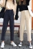 Quần nữ mùa thu Hàn Quốc phiên bản mới eo cao 2018 đã mỏng 9 điểm quần harem thẳng quần ống quần cà rốt thủy triều shop thoi trang Quần Harem