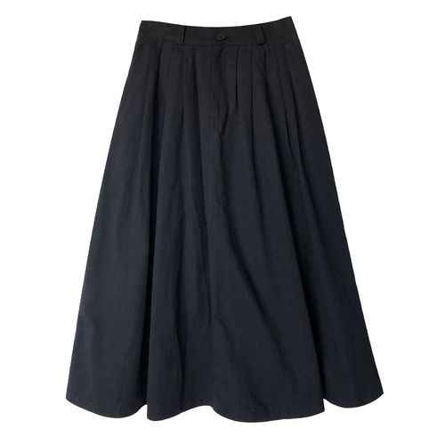 Длинная юбка для школьников, в корейском стиле, коллекция 2021, осенняя, высокая талия, средней длины, А-силуэт