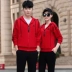 361 bộ đồ thể thao phù hợp với nam mùa xuân và mùa thu chạy chân áo len quần hai dây Jordan nữ phiên bản Hàn Quốc của cặp đôi mũ trùm đầu thủy triều - Thể thao sau