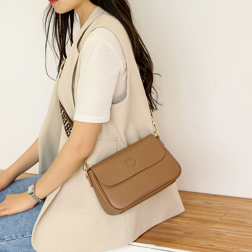 Универсальная сумка на одно плечо, из натуральной кожи, премиум класс, в западном стиле