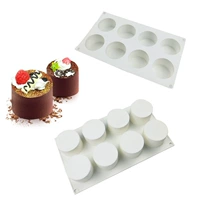 Bánh mousse Pháp West Point 8 bánh hình tròn thẳng 15 hình trụ cao 11 khuôn cao su silicon 35 có khuôn - Tự làm khuôn nướng khay làm kem