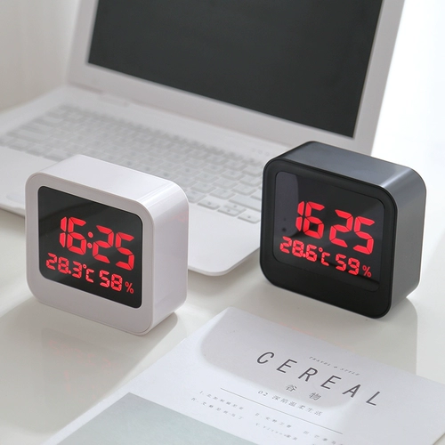 Детские электронные часы для школьников для кровати, светящийся термометр, простой и элегантный дизайн