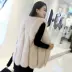 Áo khoác lông cho phụ nữ trong phần dài mùa thu và mùa đông Hàn Quốc phiên bản mới của áo khoác lông cáo mỏng giảm béo