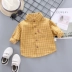 Quần áo trẻ em cotton cotton dài tay mùa xuân và mùa thu Trẻ em gái quần áo mùa hè nam bé 01-3 tuổi 4 áo mỏng thủy triều - Áo sơ mi áo sơ mi trẻ em 10 tuổi Áo sơ mi