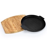 Утолщенная железная пластина горящая тарелка с круглой плоской жареной сковородой для выпечки скульптуры жареная говядина жареная рыба корейская барбекю.