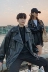 Những người yêu nhau khác nhau mặc mùa thu 2019 màu da mới với cùng màu áo khoác nam và nữ Hàn Quốc khí chất Hồng Kông vị giác - Quần áo da