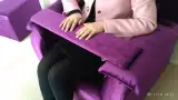 Косметическое наращивание ресниц для маникюра, диван, массажер