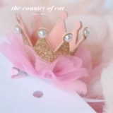 Голова домашнего убора Корона Корона Креста домашних животных домашних животных для домашнего дня рождения шляпа кошачья украшения милые и странные девочки Сердце