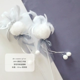 Mog Studio Grey Ball Ball Funning Cat Stick Peater Bell Boil 8 см. Кроличный шарик