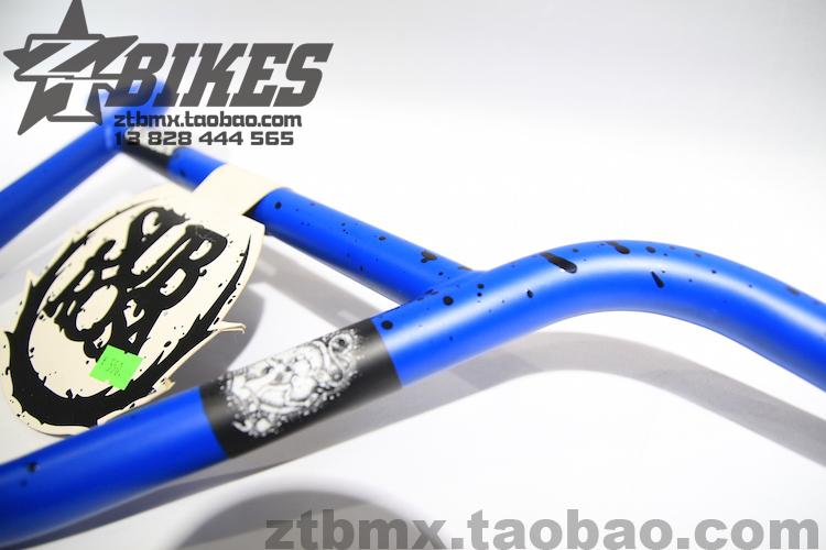 blue bmx handlebars