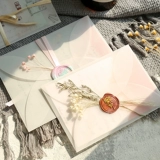 Огненная лакер Уплотнение конверт декоративный цветок маленький свежий приглашение писать цветочная сумка DIY Приглашение уплотнение декоративное цветок