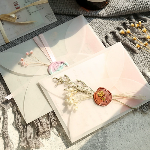 Огненная лакер Уплотнение конверт декоративный цветок маленький свежий приглашение писать цветочная сумка DIY Приглашение уплотнение декоративное цветок