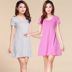 Bông vành đai ngực pad ngắn tay nightdress áo ngực đồ ngủ không có thép vòng cup một nhà giải trí ăn mặc có thể được đeo shop váy đẹp Đêm đầm