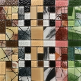 Стеклянная мозаика Фоновая настенная плитка плитка в ванной комнате