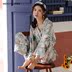 Bộ đồ ngủ gió nữ mùa thu cotton dài tay ngọt ngào có thể mặc kimono Nhật Bản mùa xuân và bộ đồ phục vụ mùa thu cho nữ bộ pijama Bên ngoài ăn mặc