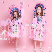 Trẻ em chụp ảnh trang phục biểu diễn sân khấu mới phong cách quốc gia thủy triều kịch trang phục quần áo chụp phong cách Trung Quốc trang phục koji quốc gia - Trang phục quần áo trẻ em