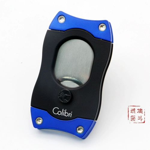 Бесплатная доставка Американская Colibri High Diameter Cigar Cut Portable нержавеющая сталь S в форме сигарных ножниц