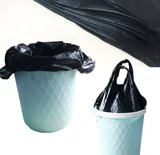 Портативный мусорный мешок, одноразовая майка топ домашнего использования, черная кухня, цветная пластиковая система хранения, увеличенная толщина