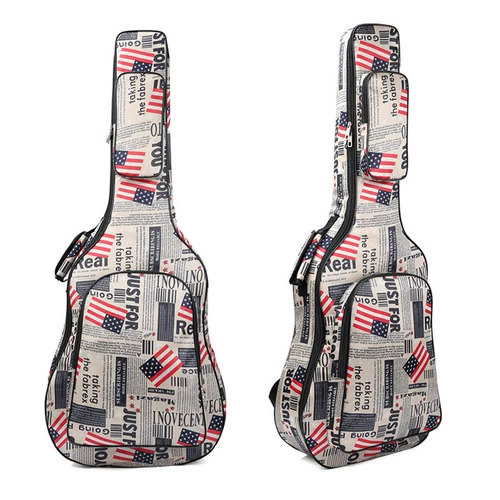 Гитара, водонепроницаемая сумка, камуфляжный рюкзак, 41 дюймов, увеличенная толщина, надевается на плечо