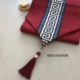 Китайский стиль большой красный праздничный флаг свадебный свадебный чай сиденье дзен zen будет чайная ткань свадьба счастливая персонаж кофейник длинная скатерть