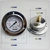 Địa chấn YN-60ZT trục cạnh địa chấn đồng hồ đo áp suất G1/4 áp suất dầu khí lỏng áp suất nước 40MPA/400 KG 