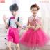 Ngày của trẻ em Công Chúa váy khiêu vũ fluffy váy nam giới và phụ nữ trẻ em của bib trang phục mẫu giáo điệp khúc đồ cho bé gái Trang phục