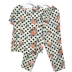 Trung niên mẹ bông lụa đồ ngủ phụ nữ có thể mặc trung niên mùa hè quần ngắn tay bông hai mảnh bông nhân tạo phù hợp với thời trang 2021 Bộ Pajama