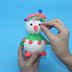 Winter Pearl Mud Snowman Stereo Creative 3D Cartoon DIY Handmade Gói vật liệu Vẻ đẹp sáng tạo của trẻ em Có thể được thực hiện thiết bị mầm non Handmade / Creative DIY