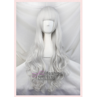 taobao agent Fei Xuan | Spot Special Property Yangyan Program Sakura Jasmine Silver White Golden Golden long curly hair wig