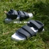 Adidas clover Velcro dép nam và nữ mùa hè dây đai bãi biển thể thao CQ2672 - Giày thể thao / sandles