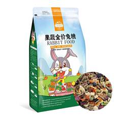 Туту продукты питания 洁西果蔬全价兔粮兔子饲料粮食幼兔成兔主粮主食2.5kg 包邮