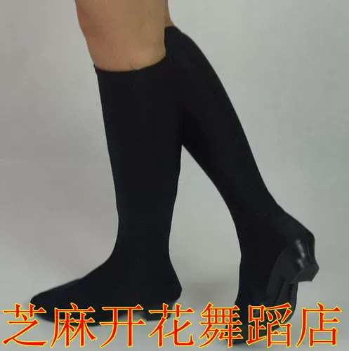 Этнические ботинки, красные эластичные высокие сапоги