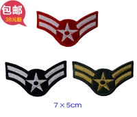 US pilot tiêu đề quần áo vải dán armband huy hiệu thêu dán chương thêu tiêu chuẩn Velcro thêu chương có thể được tùy chỉnh miếng dán in áo