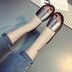Một-slip dép nữ mùa hè 2018 new flat với non-slip thời trang Hàn Quốc dép ngoài trời và dép đơn giản giản dị giày bãi biển Dép