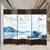 tấm bình phong Vách ngăn màn hình phòng khách đơn giản hiện đại Trung Quốc bằng gỗ nguyên khối có thể gập lại tường lối vào kéo đẩy chặn cửa di động nhà cửa ngăn phòng vách gỗ phòng khách 